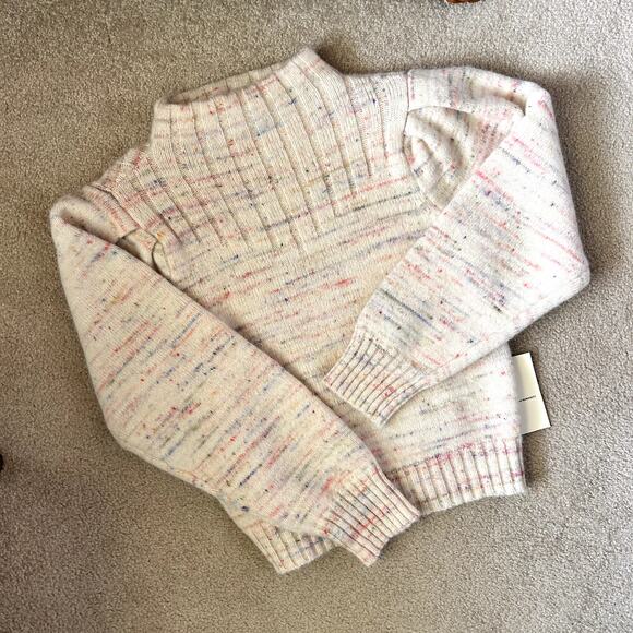 Citizens of Humanity Claudia Turtleneck Puff Sleeve Alpaca Wool Sweater Size XL - Picture 3 of 15